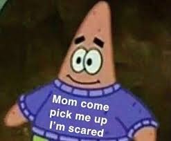 Image result for scared patrick